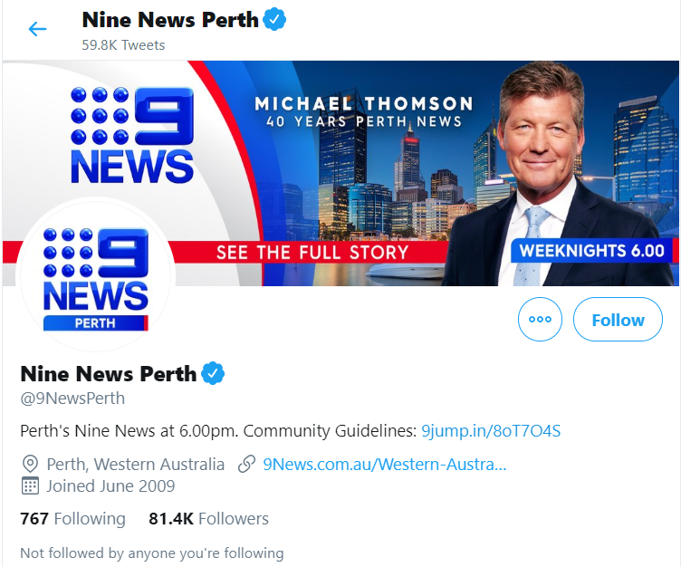 davide_luke's tweet photo. In order for the news to not be crowded throughout #australia, 
@nine
 gets all their #news #twitter accounts to be state focused, promoting Local SEO via community #hashtags and location tagging. #udubmktg3 https://t.co/SbLvajdFnY https://t.co/kInqZgErHl