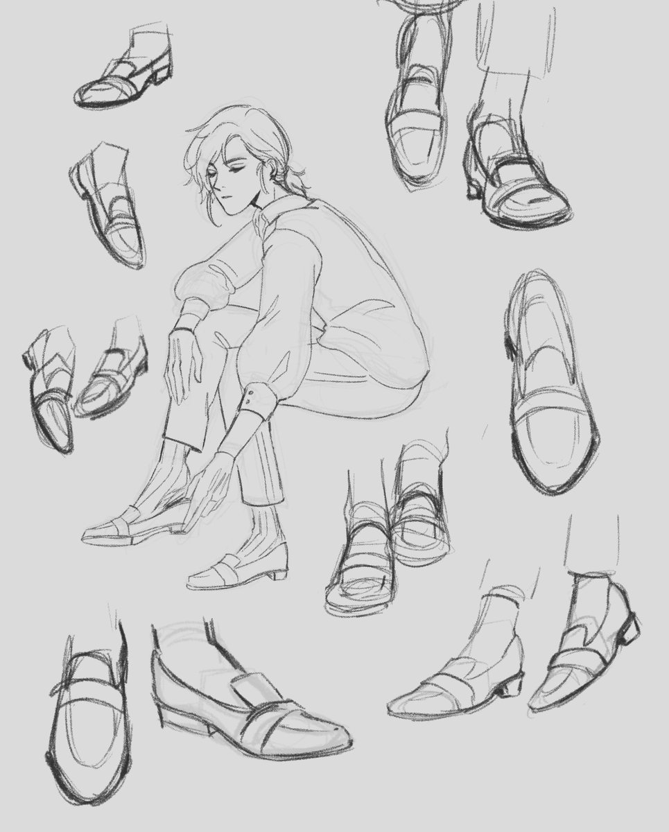 I hate drawing shoes...spite truly is a driving force... 