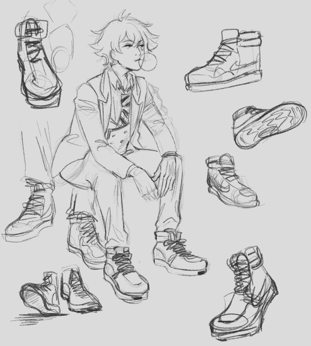 I hate drawing shoes...spite truly is a driving force... 