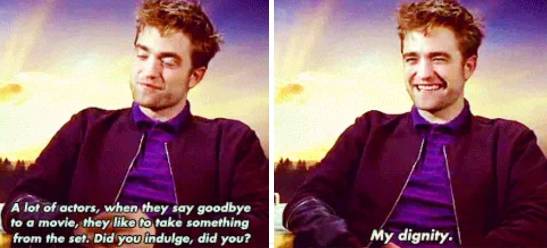 Robert Pattinson on twilight