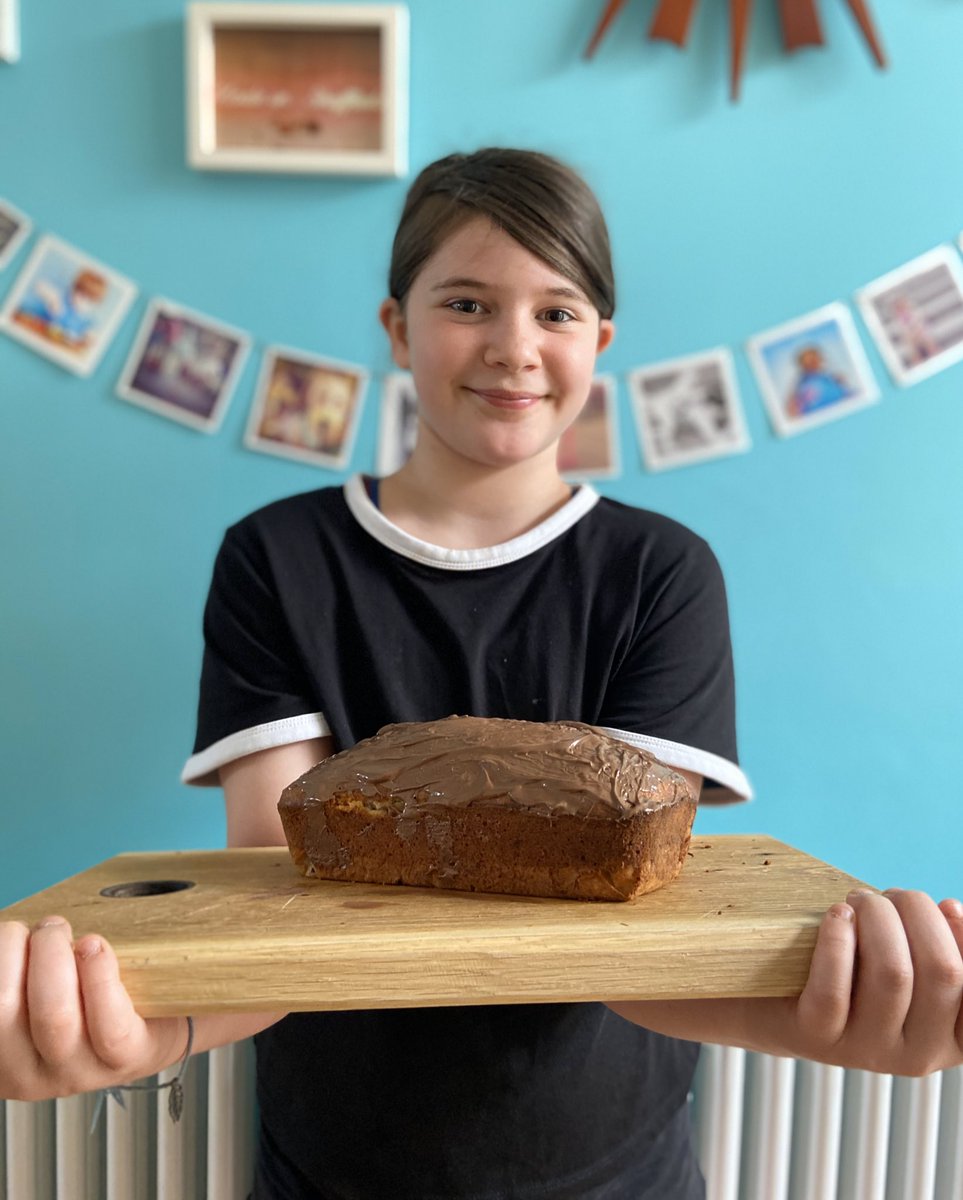 Northerntangle's tweet photo. @Y4Carfield Nancy made this scrumptious chocolate covered banana bread https://t.co/VQ5mRq0qbh