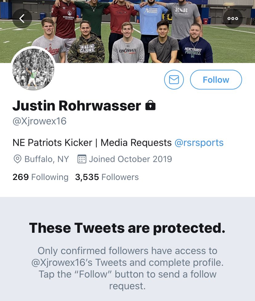 Update: Justin Rohrwasser has now locked his Twitter account.He must not have anything to hide.