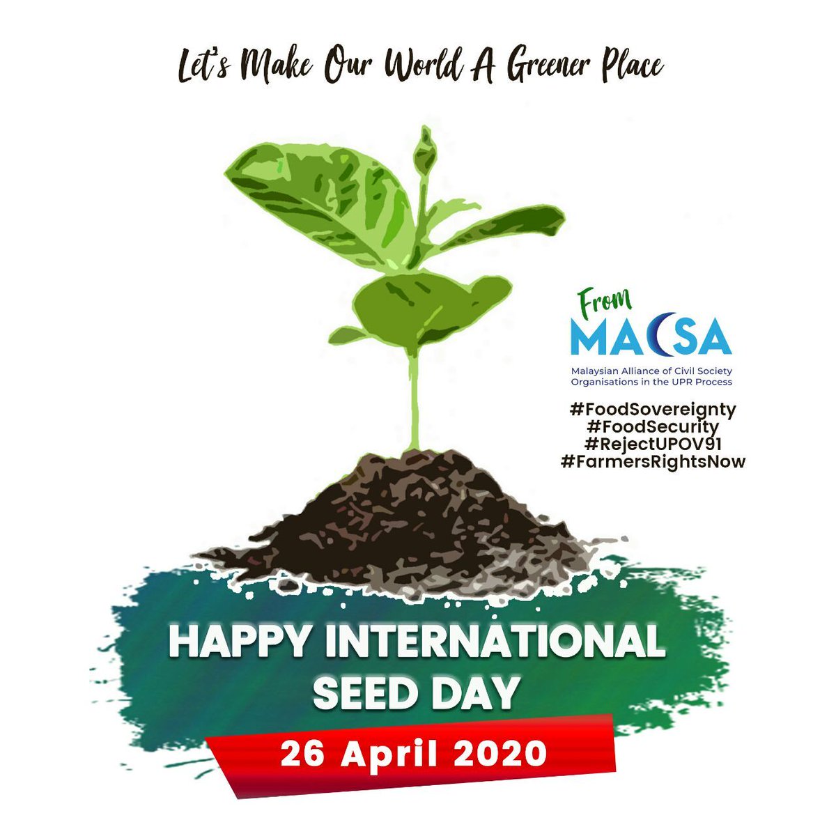 Happy #InternationalSeedDay! 

#MACSA supports localised  food systems and defends the rights of farmers to protect their knowledge as seed guardians.

Protect #foodsecurity #seedsovereignty #seedfreedom

#NoToSeedPatent.