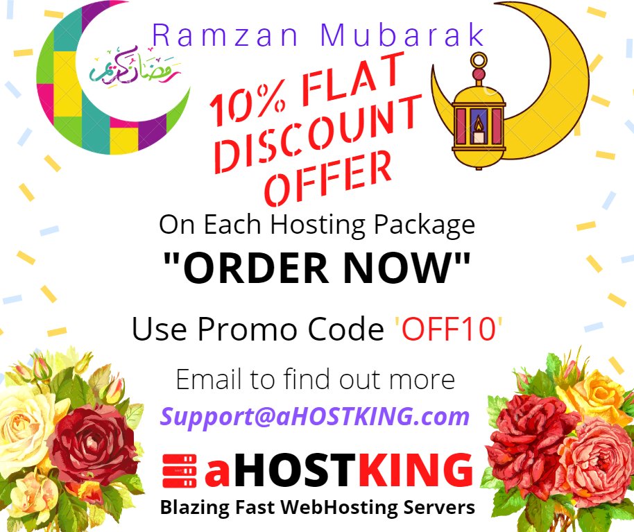 AhostKingCom's tweet image. WebHosting Packages: aHOSTKING.com
#webhostingpakistan #webhostinginkarachi #webhostinginlahore #webhostinginislamabad #webhostinginquetta #ramzanpromo #ramzanmubarak
#webhostinginrawalpindi #cheapwebhost #unlimitedwebhosting #ahostking #freedomainregisration #freehost