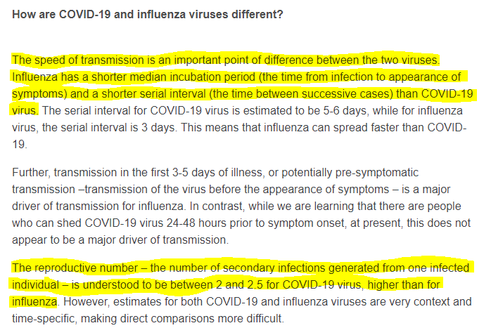 It is important to note that there are differences between COVID-19 and the influenza pandemics discussed in the above report. However, there are also important similarities between the two.Q&A: Similarities and differences – COVID-19 and influenza https://www.who.int/news-room/q-a-detail/q-a-similarities-and-differences-covid-19-and-influenza