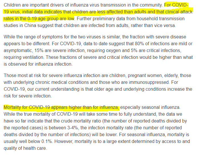 It is important to note that there are differences between COVID-19 and the influenza pandemics discussed in the above report. However, there are also important similarities between the two.Q&A: Similarities and differences – COVID-19 and influenza https://www.who.int/news-room/q-a-detail/q-a-similarities-and-differences-covid-19-and-influenza