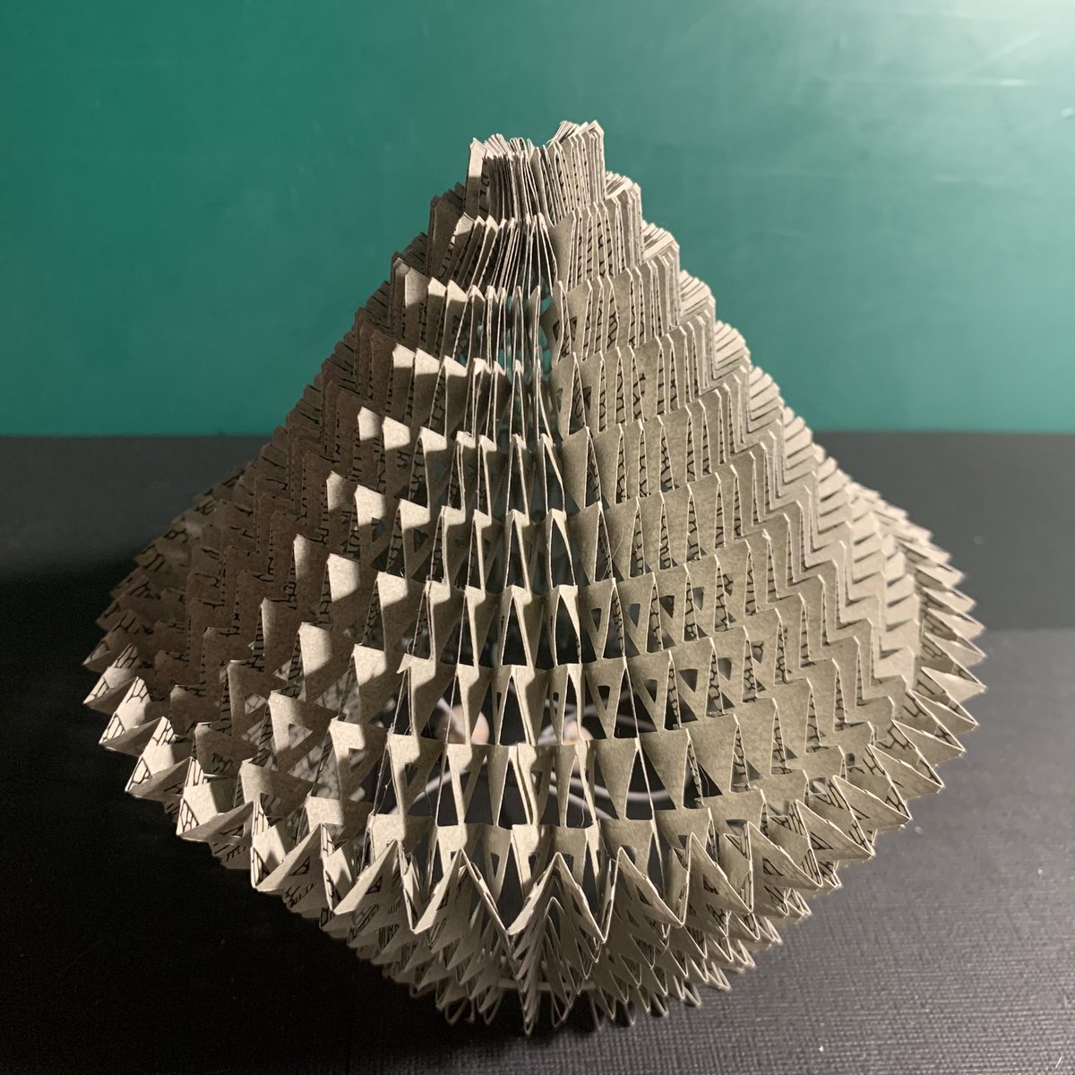 Machine cut paper sculpture. Influenced by origami techniques #origami #Concept #papercraft