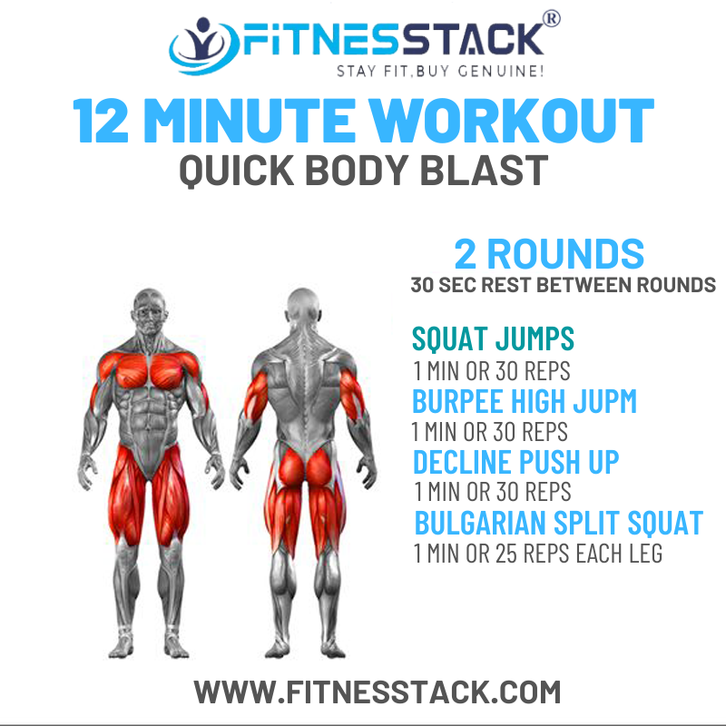 fitnesstack's tweet photo. 12-Minute Quick body Blast workout is a cardio charged workout that is high energy and motivating! This is a high-intensity interval training class that incorporates challenging cardio segments, resistance training.
#fitnesstack #homeworkout #Stayfit https://t.co/StkhaVxsUo