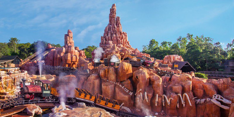 omg i think this is our first magic kingdom stop and it goes to  @SOPHlANATION as big thunder mountain railroad !easily in my top five 5 rides in all of wdw i love it sm and dylan just reminds me of it maybe bc of the orange tones in their layout & the ride idk but 