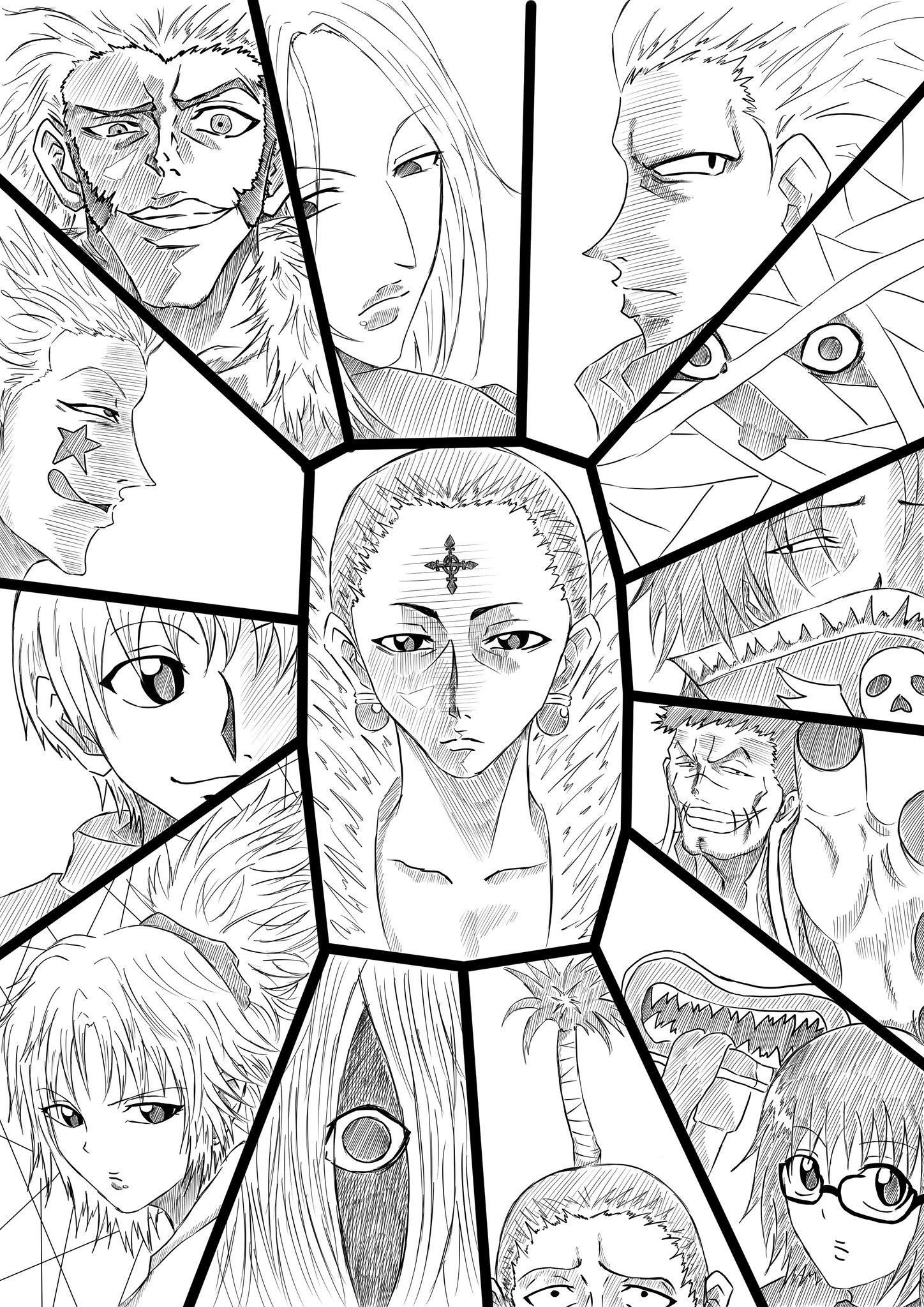 ついんふぁみこん Hunter Hunter幻影旅団描いてみた 描いてみた イラスト イラスト好きさんと繋がりたい ハンターハンター 幻影旅団 T Co Nqhujwqbyk Twitter