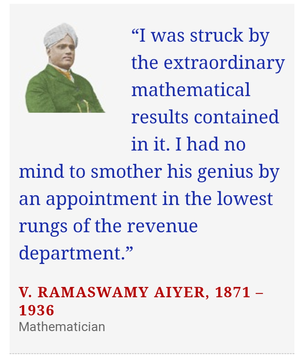 DialogueSamvaad's tweet photo. #TodayinIndianScience: Tributes on the #100th Death Anniversary of the Man who Knew #Infinity, Srinivasa #Ramanujan. @OxUniMaths
@IMScChennai @Mathematical_A @MoMath1 @MathematicaNow @LondMathSoc @jayantss66 @Omkar_Raii @Vibha_india 
#ManwhoKnewInfinity https://t.co/U65NSBJDI6