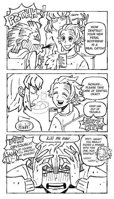 i''m too lazy to color it now but i made a short comic to go along with this awhile back!!! supportive friends : ) 
