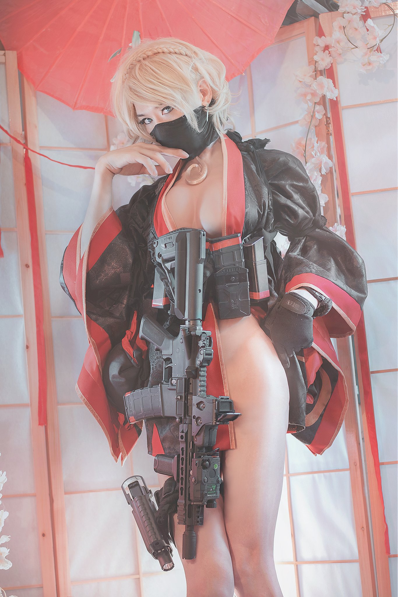 Destiny(運命) NSFWARTIST NallyVtube on Twitter "Kimono and rifle ! did