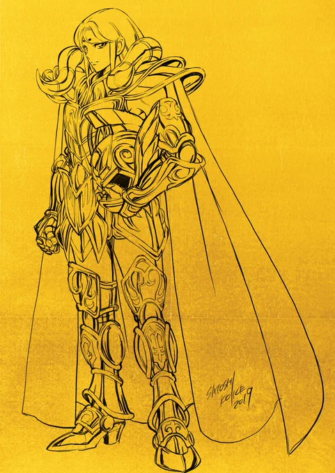 十二宮編ということで過去絵再掲 #聖闘士星矢 #SaintSeiya 