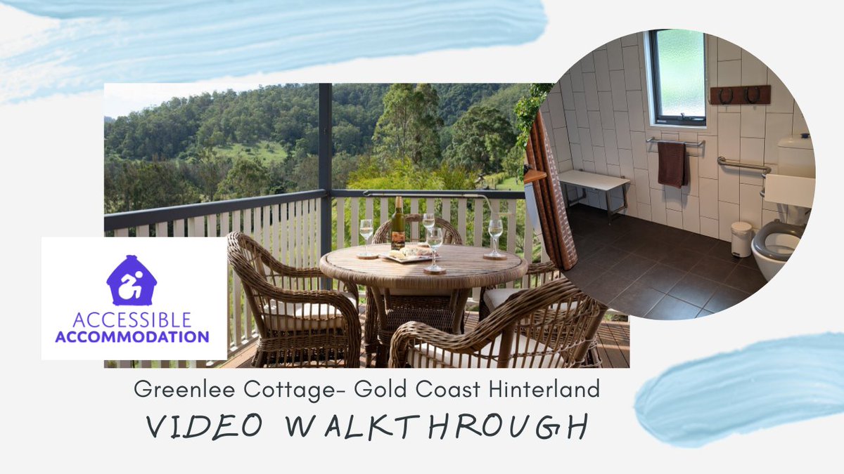 ARMCHAIR TRAVEL SERIES PART 4: explore Greenlee Cottage in the Gold Coast Hinterland CLICK HERE: ow.ly/B7wl50zgGVw #wheelchairtravelling #♿ #inclusivetravel #accessibleholiday #accessibledestinations #accessibletravel #accessibleadventures #accessibletourism #virtualtour