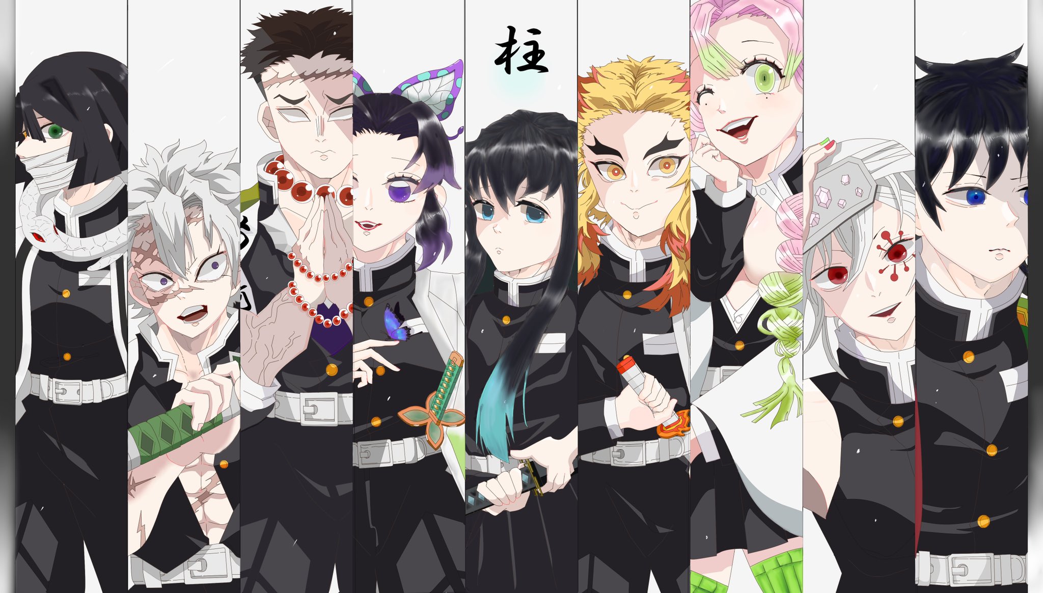 はるぴよ 柱集合 やっと描けました笑 疲れたー 鬼滅の刃イラスト 柱イラスト 鬼滅の刃好きさんと繋がりたい 鬼滅の刃 T Co Uoqyqrymla Twitter