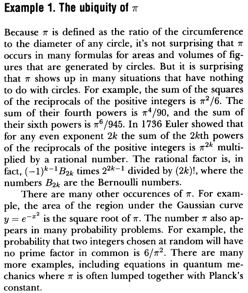 Example 1 from "What Is the Most Surprising Result in Mathematics?", https://doi.org/10.1080/10724117.1996.11974990