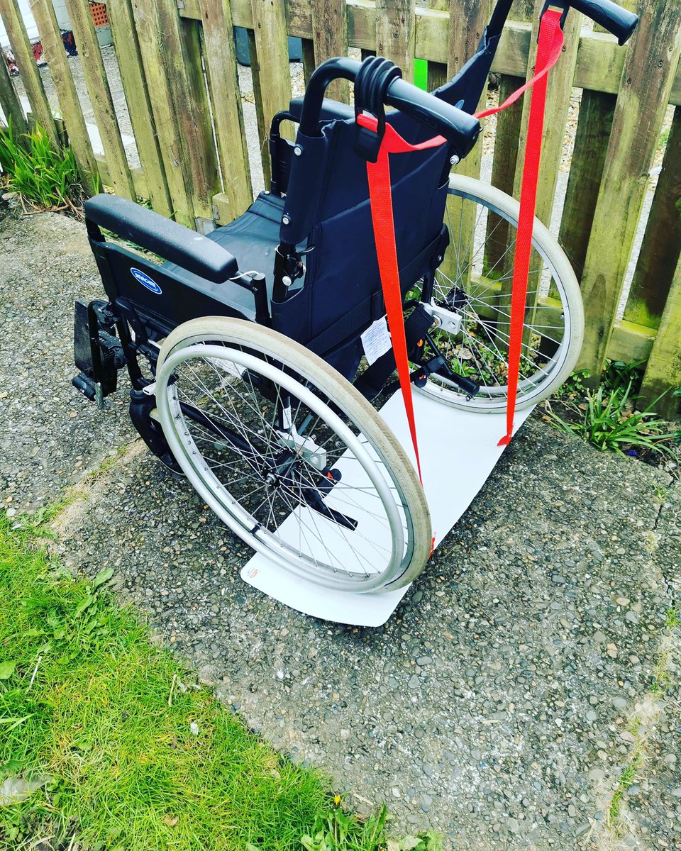 First ever wheelchair prototype. Initial feedback from @the_unicornmummy “First impressions are, it's great and super easy to use and attach to the chair.”😉 We will be looking at more testing and production after lockdown ends 🤗#wheelchair #wheelchairlife #wheelchairtravel