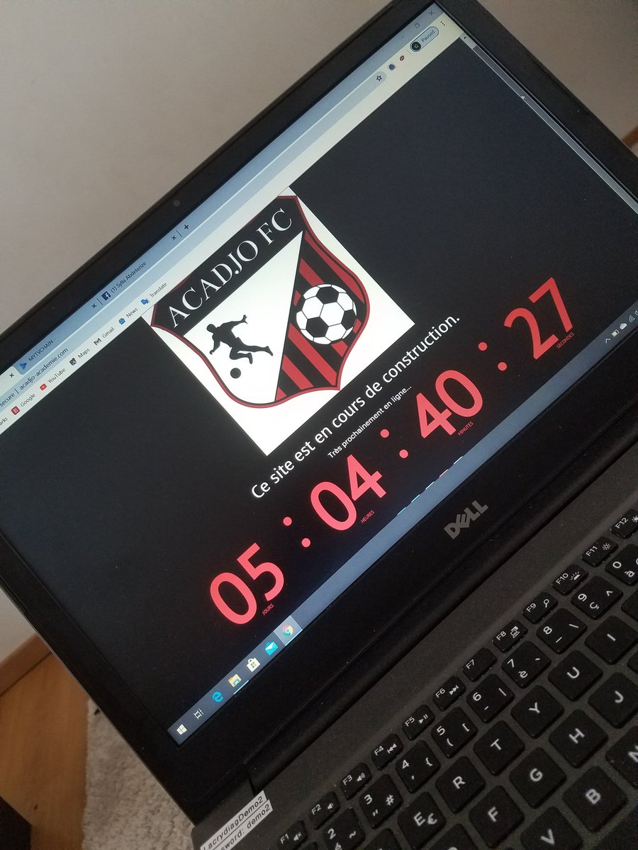 AcadjoFc's tweet photo. Tic Tac , bientôt l'ouverture de notre site internet .  .  . https://t.co/uVV5eu2NQw