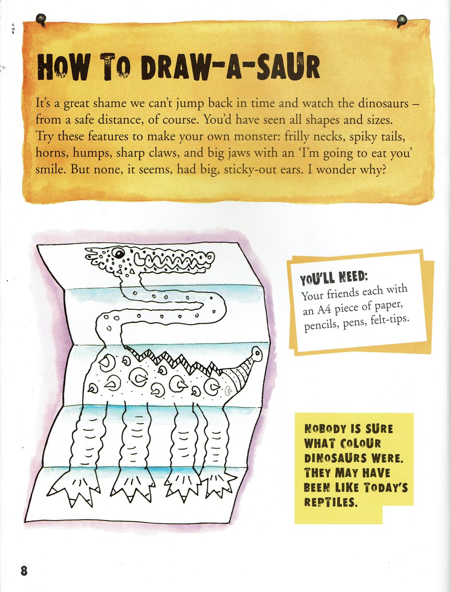 SteveWeatherill's tweet image. Today's activity ~ Draw-a-saur. The #Prehistoric Activity Book by Sue Weatherill  published @bsmallpub
Watch youtube.com/channel/UCxIiV… @Literacy_Trust @leedsYOR @SMTrust @50TTDBradford @CreswellCrags @Drawinglives 
 @hull_libraries  @LDNLibraries @MancLibraries @YorkLibrariesUK