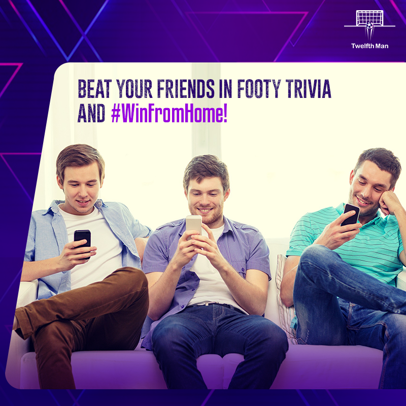 twelfthman_ofcl's tweet photo. May the best Twelfth Man win!
Download the Twelfth Man app and earn great rewards. #WinFromHome
Link: https://t.co/SkCXf6qRIc
#TwelfthManOfficial #TwelfthManApp #FootballTrivia #FantasyFootball #LiveTheGame #FootballGame #KnowTheGame #TriviaTime #TriviaAtHome #Football https://t.co/R2PRCqYbfh