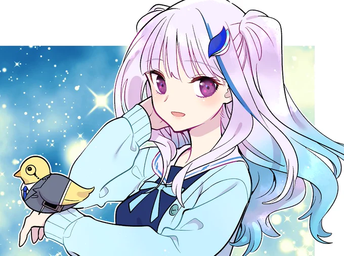 衣装と髪型はこの組み合わせが高嶺の花っぽくて好き。#ヘル絵スタ 