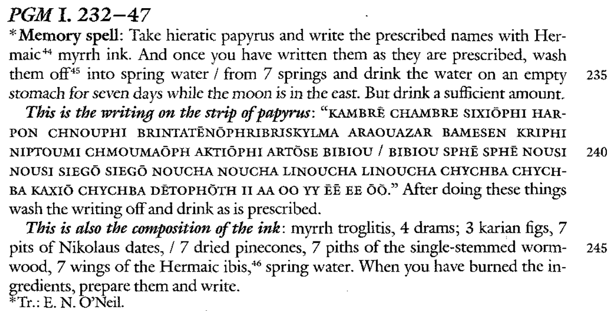 While opening the heart is undoubtedly a Jewish product, other magical traditions similarly facilitate knowledge acquisition, such as the Greek Magical Papyri (incidentally, the use of specialized inks in spells is worth investigating  @joumajnouna !). 11