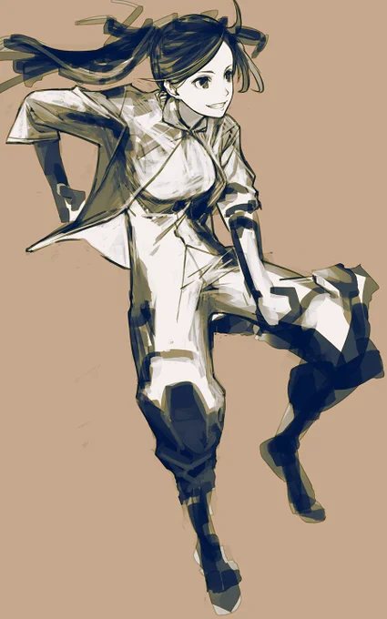 時間決めて人間落描き。終わろうはずもなく。 