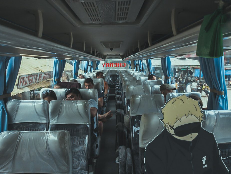 LOOK: A ticket inspector took a photo of Karasuno's tallest player, Kei Tsukishima, sleeping soundly inside a bus and occupying two seats (which are designated for seniors and pwd's). 