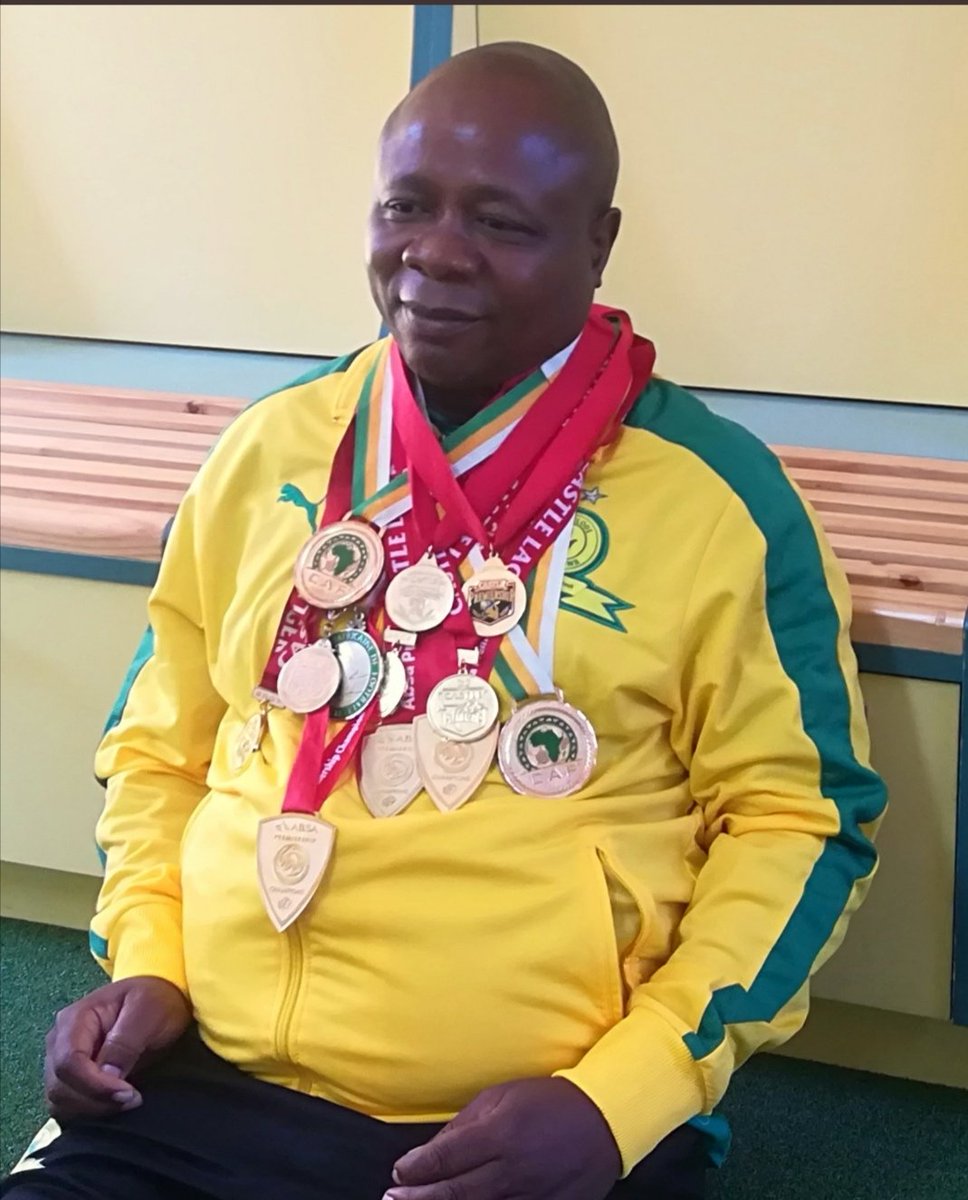 Saving the best for last. The longest serving technical team member at Sundowns. Been at the club for 30 years. Won 10 of the 12 league titles that Sundowns have won. Bab' Freddy Zungu, our Kit Manager. The man who keeps our team properly clothed, all the time.