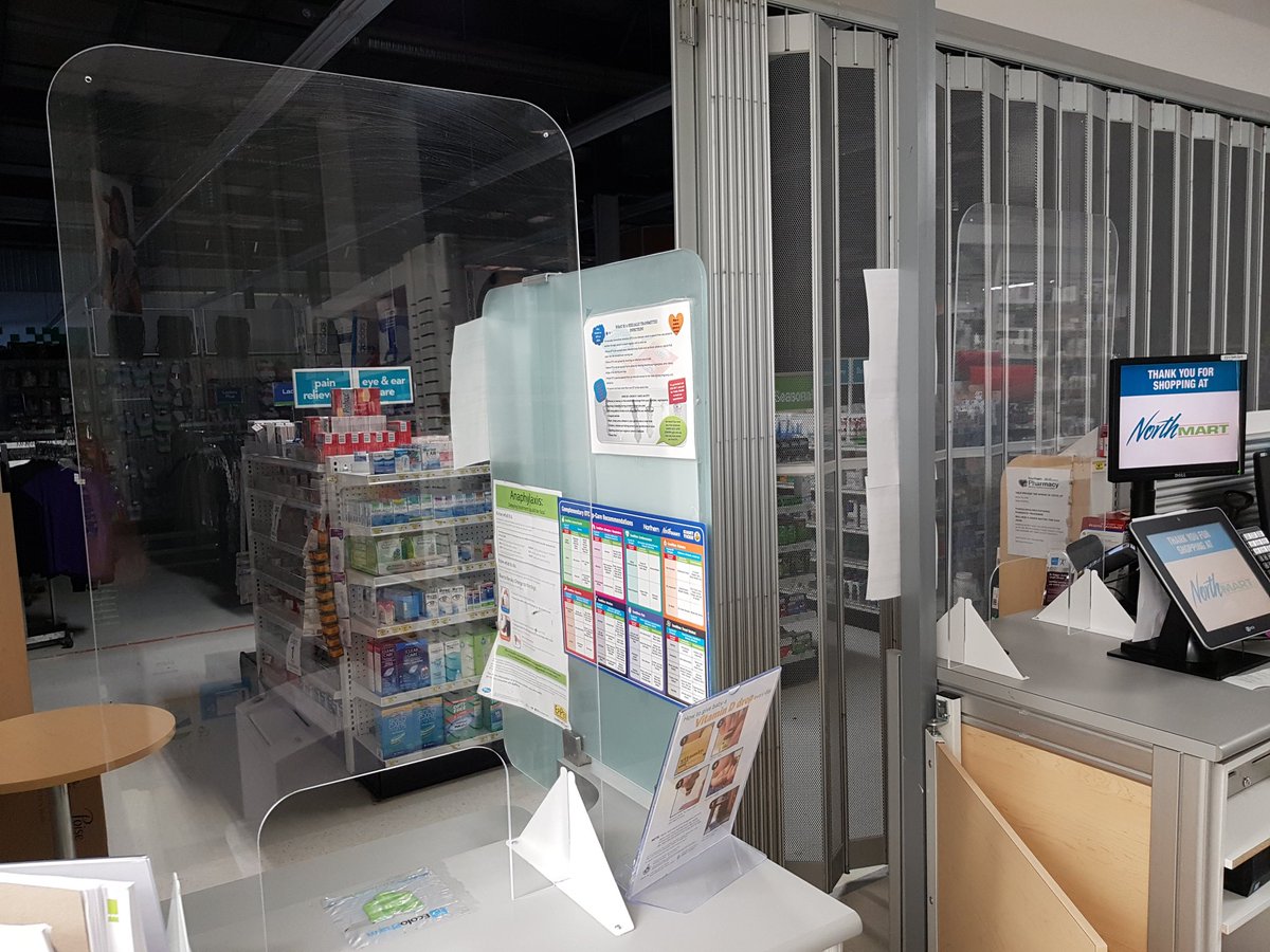 Working in the  #pharmacy, I've felt safe due to protective measures + lack of cases. Mood here is positive overall but w tension about how long access to the outside will be blocked. Some loosening is now taking place although checkpoints in/out of the community still exist