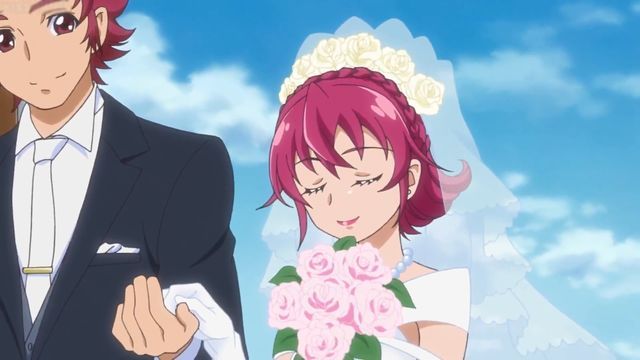 Ruby Emmeline 最近のアニメの花嫁さん 映画 ドキドキ プリキュア マナ結婚 未来につなぐ希望のドレス 13 相田マナ Op 大人ver T Co Iijmtn0wjw