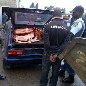 A foreign national was arrested with Eskom cable wires worth Millions...Another was arrested during a roadblock carrying bags full of dagga covered with potatoes in Gauteng earlier this morning. Guess the nationalities ... 10 marks