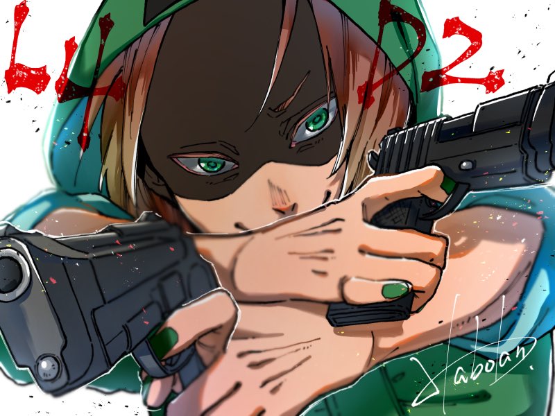 はぼたん Sur Twitter L4d2より二丁拳銃zm 一応りくぼ消化も兼ねて もったいない病で線画も