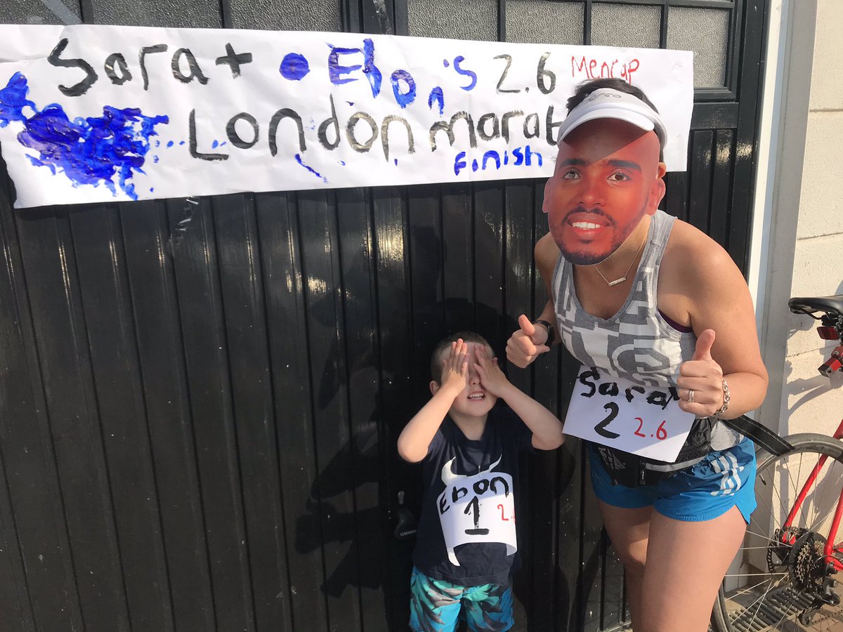 sarasheard's tweet image. Today would have been me running the London marathon for @mencap_charity instead me and ebon are attempting his longest run of 2.6km please give what you can uk.virginmoneygiving.com/fundraiser-dis…