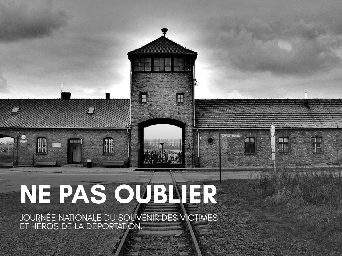 Le devoir de mémoire peut s’exercer en tout temps et en tout lieu. C’est sa force. Même confinés, souvenons-nous, en cette journée nationale du souvenir des victimes de la #déportation, de ces femmes et ces hommes qui affrontèrent l’horreur. N’oublions pas, jamais.