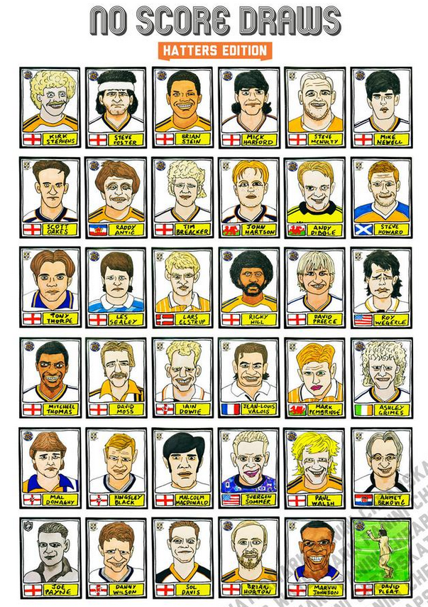 Kitman_Phil's tweet photo. So I maybe late to the party on these @CheapPanini I've just bought the @LutonTown A3 PRINT from these fine chaps https://t.co/XdEEhe1FJ8 @rickyahill @Marv700 @Mickharford @AndyDibble1 @kingsley_black @paul_walsh9 #DavidMoss #KirkStephens #MitchellThomas #BrianStein #TimBreacker https://t.co/gQc4Dd6VnX