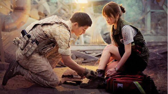  descendants of the sun (2016) yoo si jin 2 daesangs at kbs & apan, presidential, popular actor & global star at baeksang, 2 best actor/performer, 2 best coupleafter military, he trained for months to get in shape, got injured as he mostly did scenes w/o stunt double
