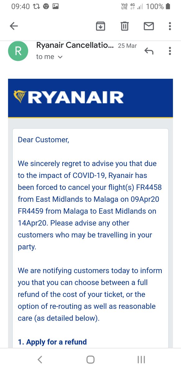 Livid with  @Ryanair I requested a refund of my cancelled flight over a month ago: "Please be patient, payment could take upto 28 days" after 28 days they sent a voucher!? Threats of putting me in a queue until Covid19 is over? I was in the queue a month ago you dishonest cretins!