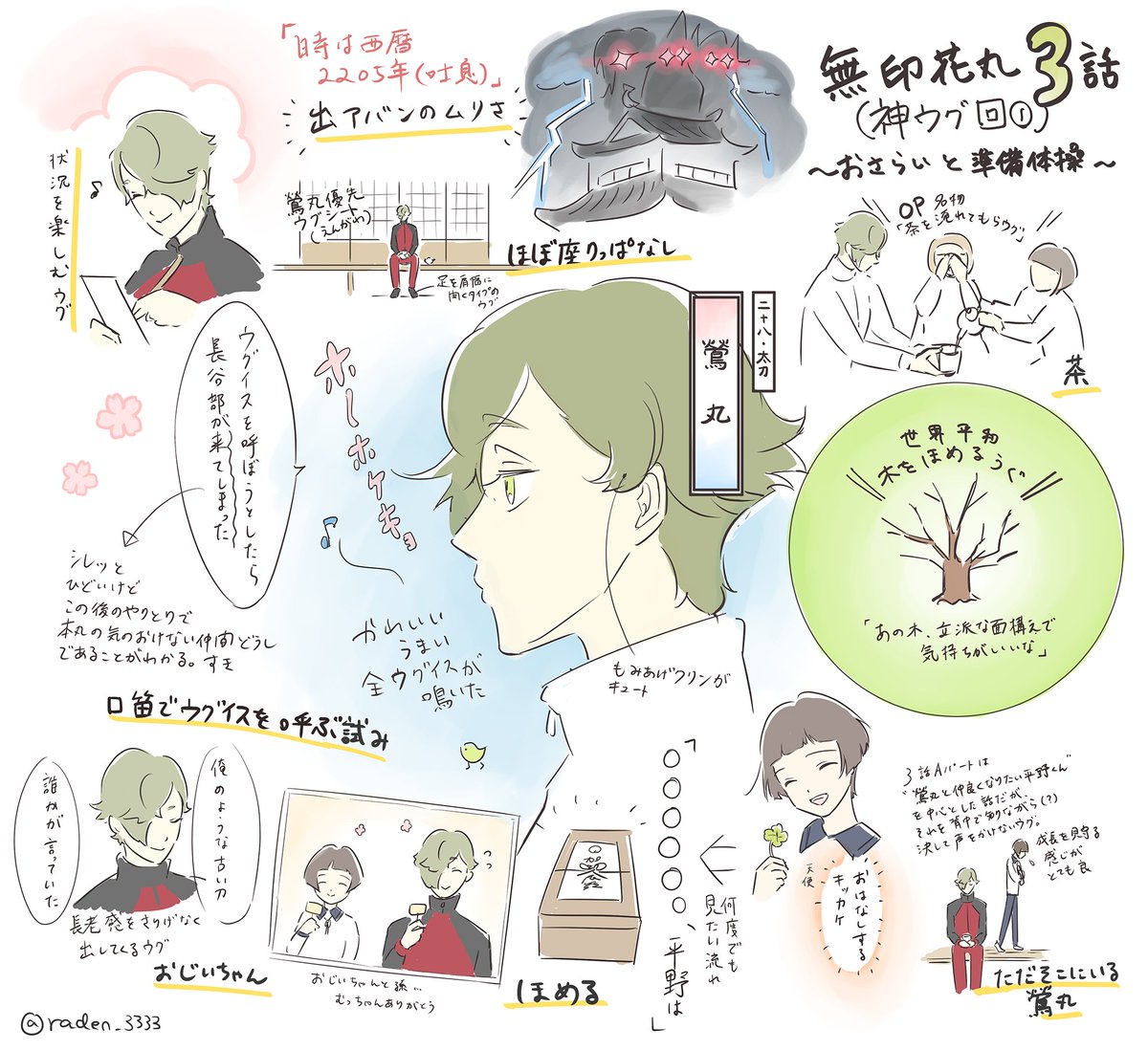 今夜24時から花丸3話です 神ウグ回 のおさらい ネタバレしてるよ Raden 7 11青海bテ59aの漫画 今夜24時から花丸3話です 神ウグ回 のおさらい ネタバレしてるよ Raden 7 11青海bテ59aの漫画
