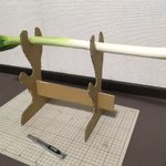 ネギの保存法方がわからなかった結果？日本刀みたいになっちゃった!