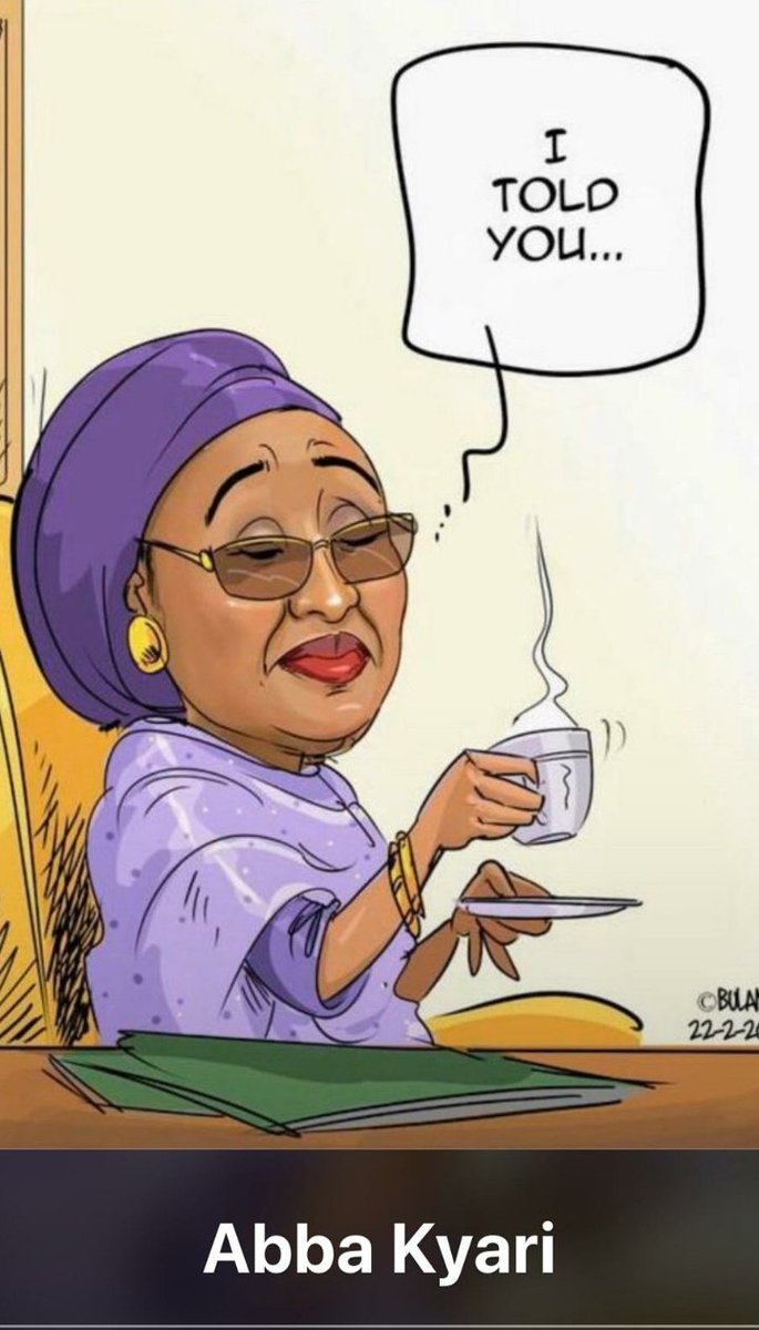 6. The Aisha Jubril imbroglio #AngelAbbaKyari really show this woman. Since Jubril came back from "The Abroad", madam was even locked out of the presidential villa, thereby denying her free access to ZA OZZA ROOM & JubrilAisha even accused him of taking over her husband's govt