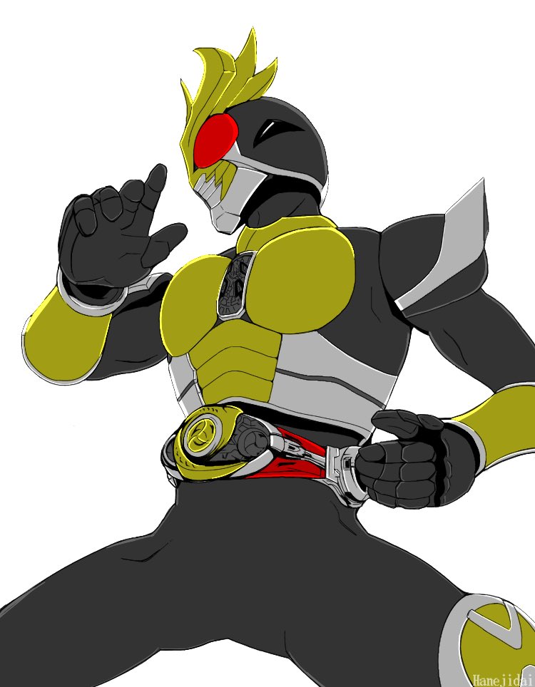 時間もわからない 暗闇の中で 仮面ライダーアギト 描きました アギトは ハネジダイのイラスト