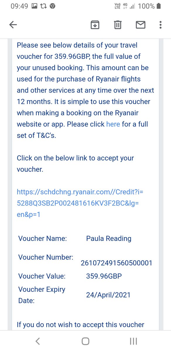 How can  #Ryanair lie to customers, withhold their refunded money and turn it into credit vouchers instead of  #RefundPassengers as requested OVER A MONTH AGO! Shambolic policy, who  @Ryanair implemented this? They need sacking as they have ended any customer loyalty (end thread)