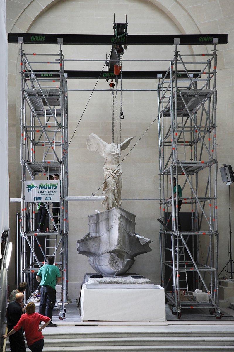 MuseeLouvre's tweet image. Plongez dans les coulisses de la restauration de la Victoire de Samothrace ! 👀

Suivez pas-à-pas les étapes de ce chantier monumental initié en 2013, avec Ludovic Laugier, conservateur au musée du #Louvre.

👉 bit.ly/RestaurationSa…  

#LouvreChezVous #MuseumFromHome