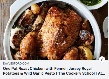 Fancy a simple one a one pot roast today, with Jersey Royals &amp; Wild Garlic Pesto? From our friends <a href="/daylesfordfarm/">Daylesford Farm</a> Pop over to <a href="/GBcookschools/">GBcookschools</a> FB page to see recipe link facebook.com/GreatestBritis…