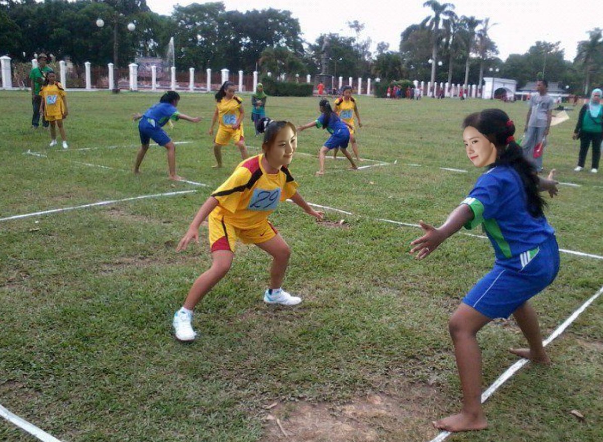 Seohyun and her lethal elbows during the game of patintero