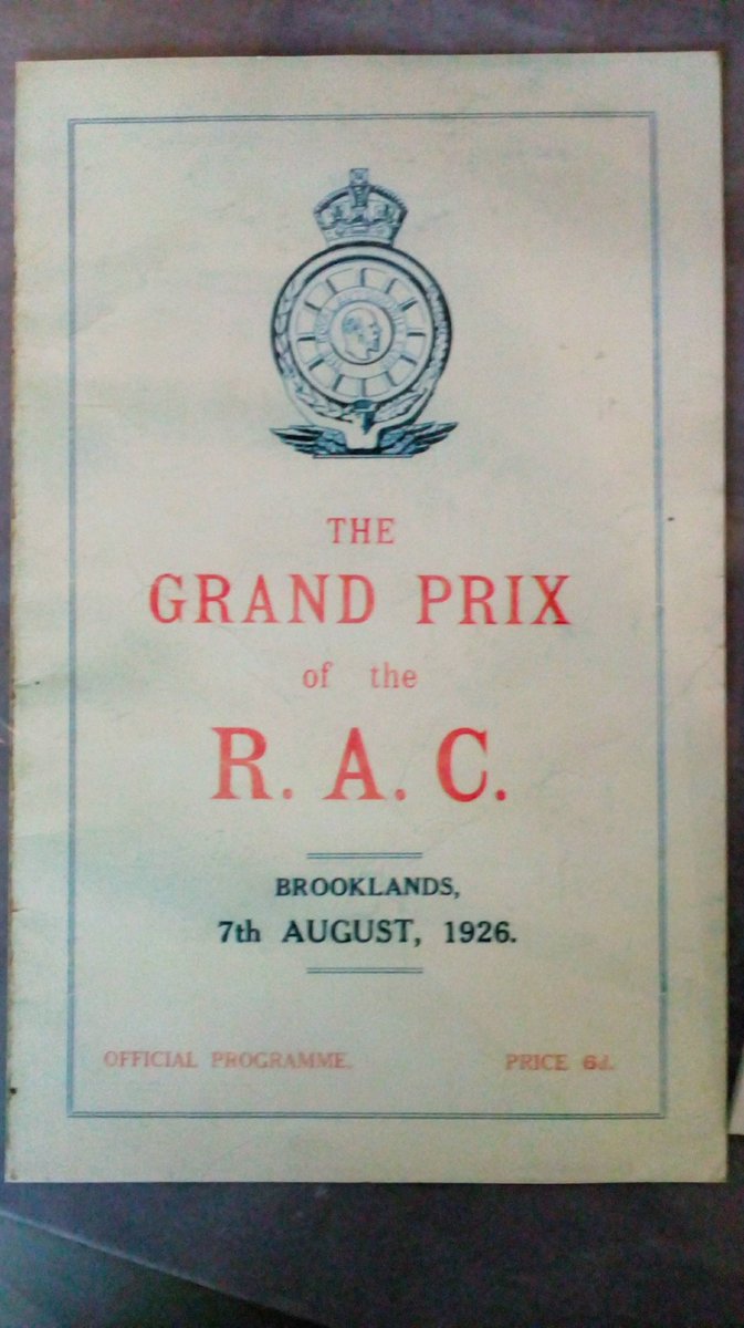  #1926in261/26 – The first-ever Royal Automobile Club Grand Prix was held at Brooklands, near Weybridge in Surrey, on Saturday 7th August 1926