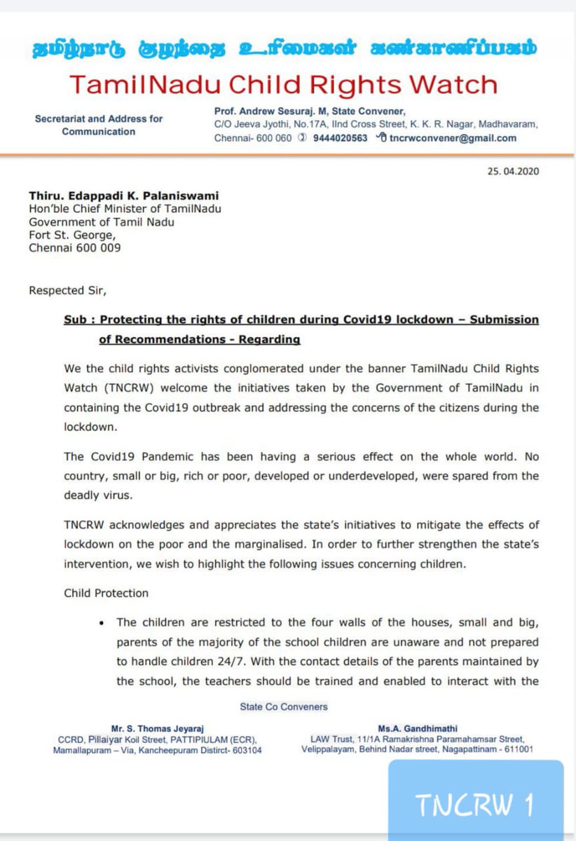 TN Child Rights Watch TNCRW (@child_tn) | Twitter