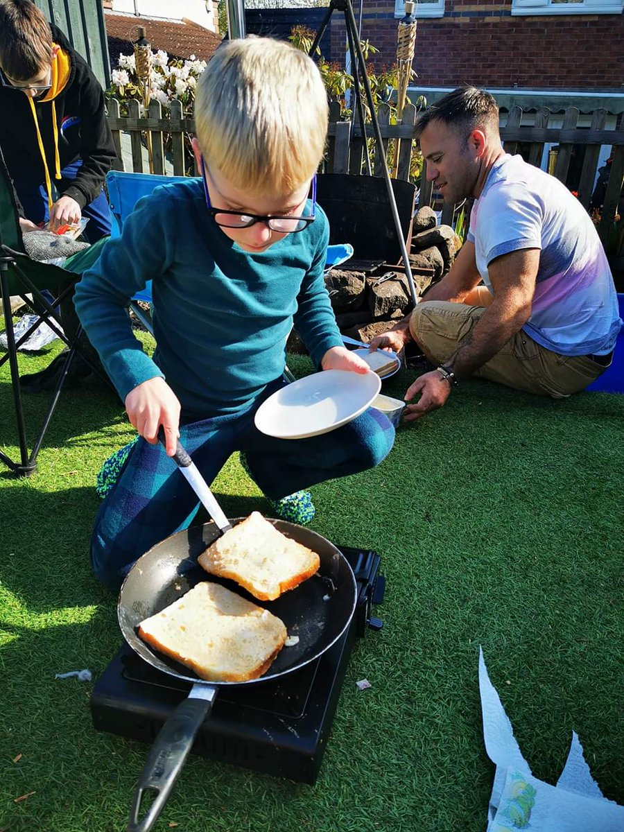 RosythScouts's tweet image. Is it even camp without eggy bread? Guided by our resident chef, David Kennedy, our Homeboree - Virtual Camp participants have been making their own eggy bread (or french toast) and even the pictures make a belly rumble! #Homeboree2020
